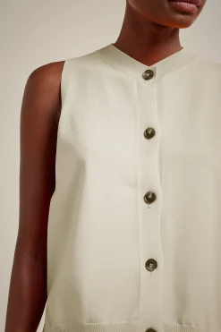 Gilet Con Bottoni-Liviana conti Store