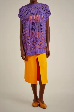 Gilet Effetto Pizzo-Liviana conti Outlet
