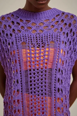 Gilet Effetto Pizzo-Liviana conti Outlet