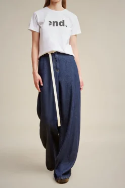 Wide-Leg Jeans-Liviana conti Sale